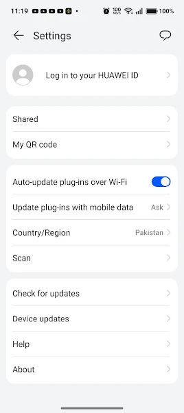 Huawei AI Life setup screen